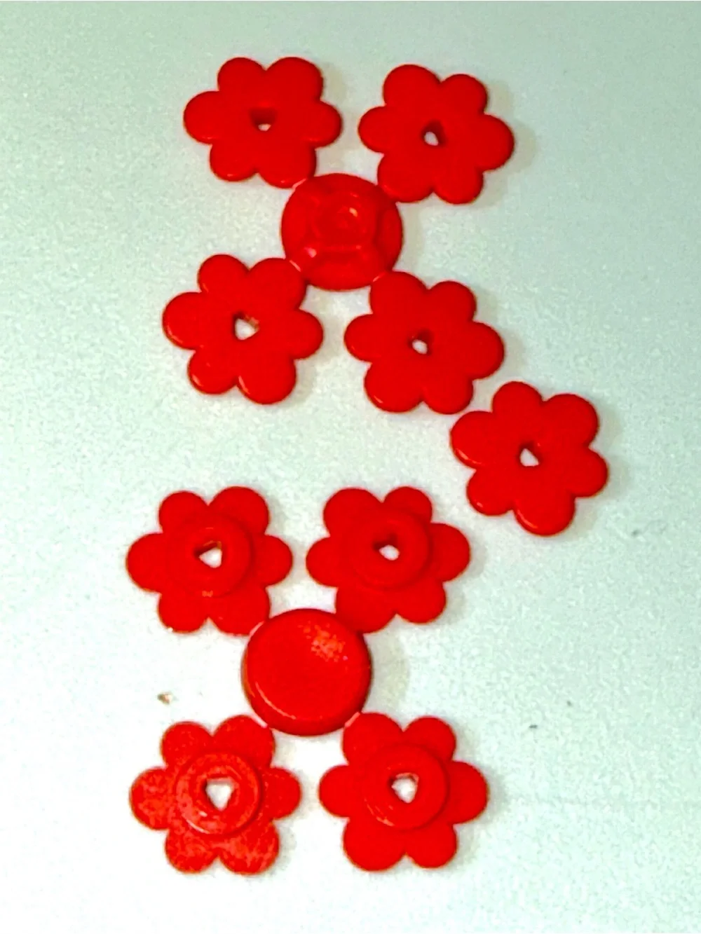 LEGO red flowers